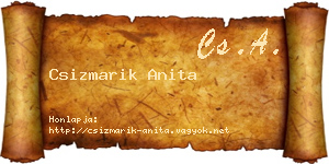 Csizmarik Anita névjegykártya